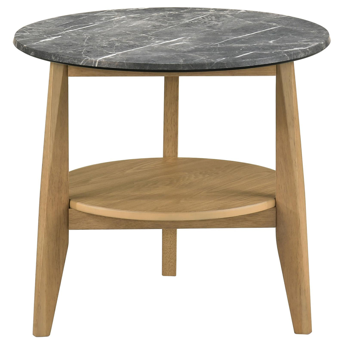 Bradley 3-Piece Round SmartTop Coffee Table Set Grey and Natural