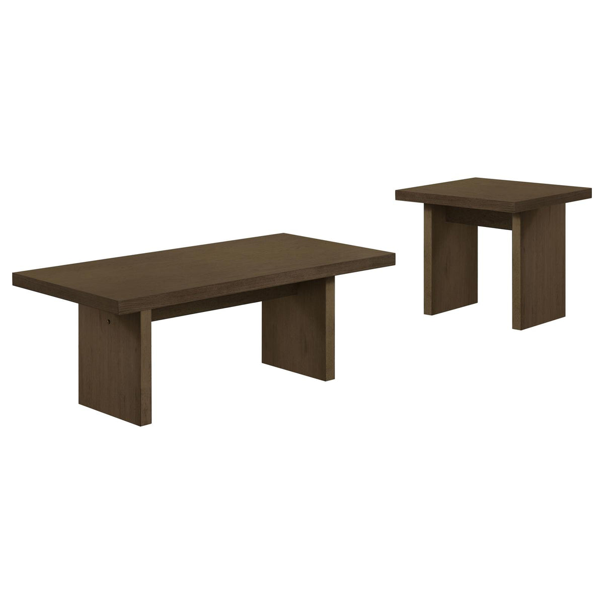 Decker Coffee and End Table Set Walnut