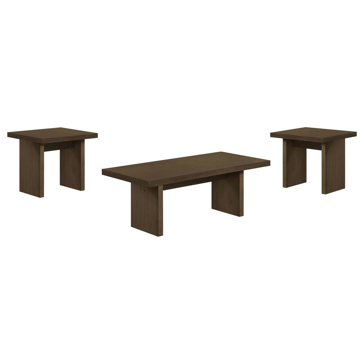 Decker Coffee and End Table Set Walnut