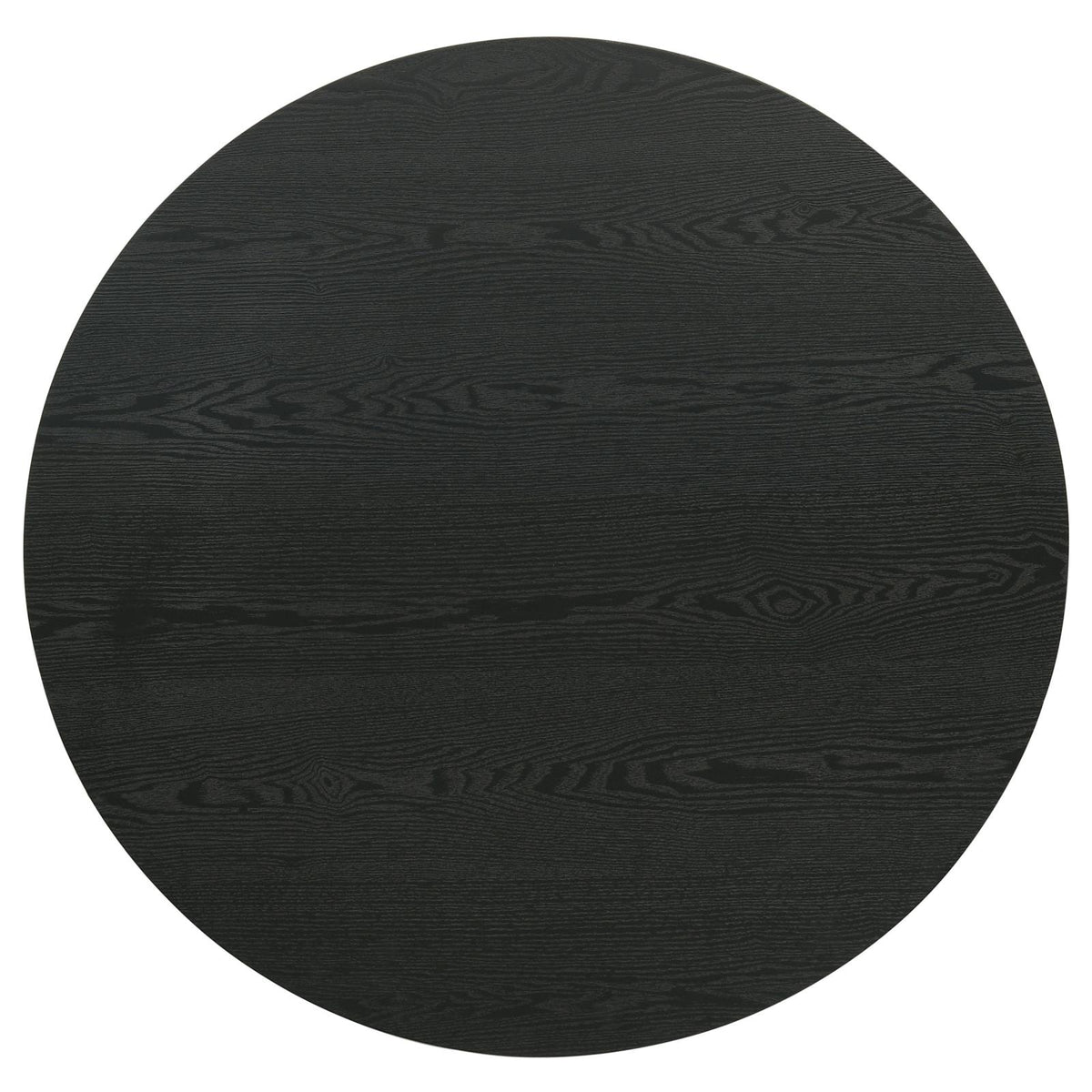 Hamlyn Round Fluted Coffee and End Table Set Black