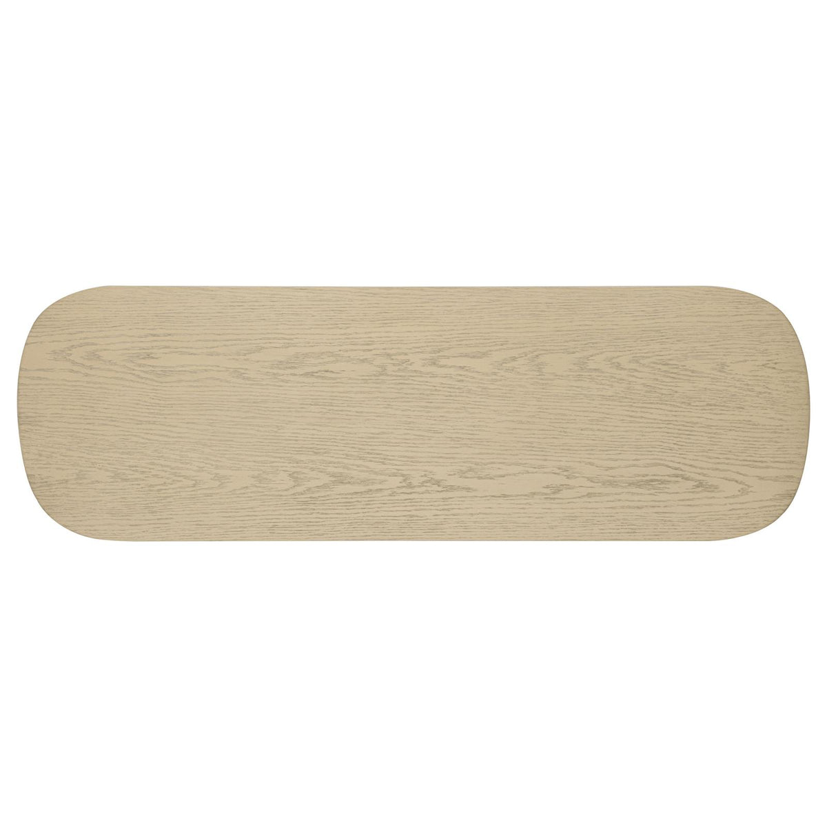 Kailani Coastal Sofa Console Table with Shelf Beige Oak