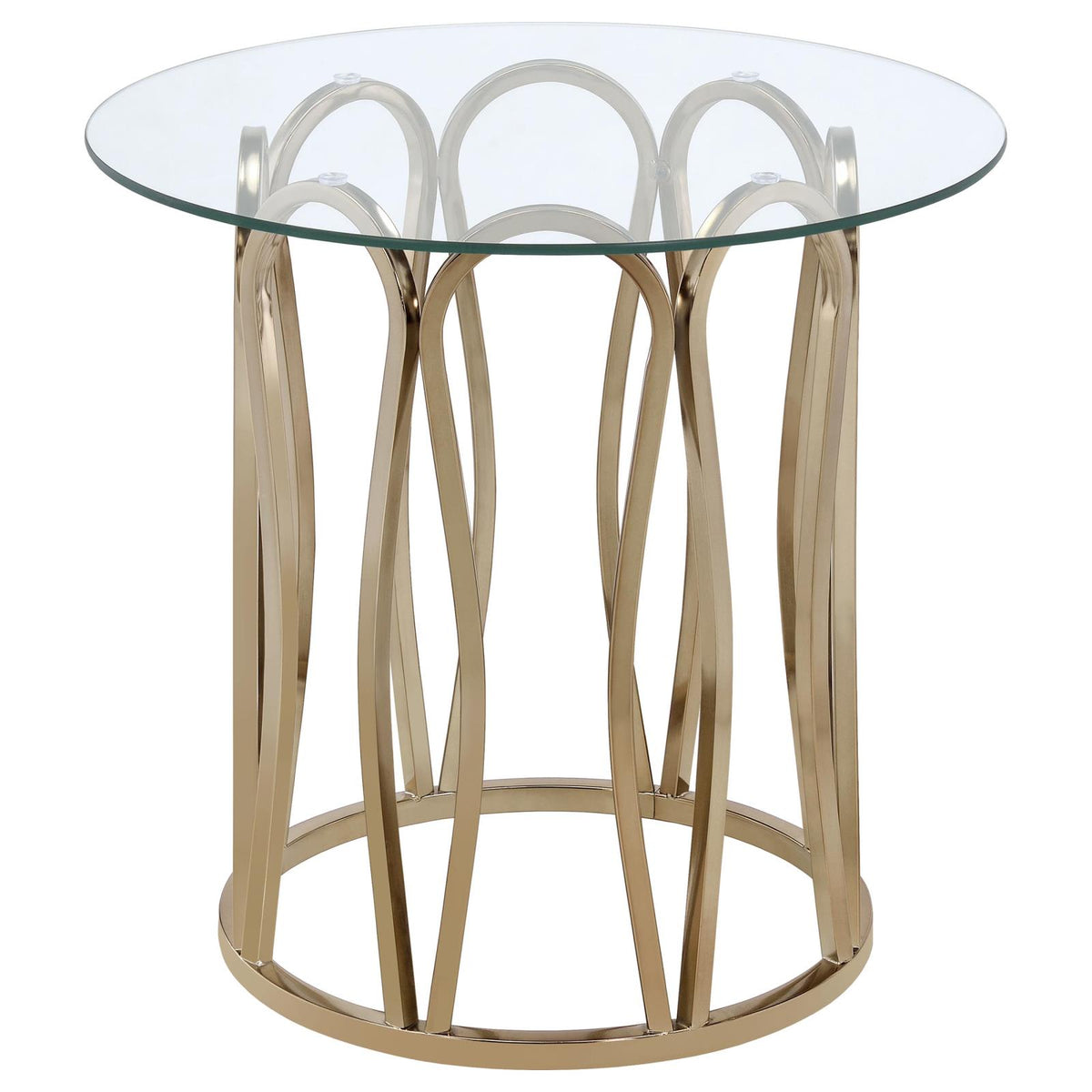Monett Coffee and End Table Set Chocolate Chrome