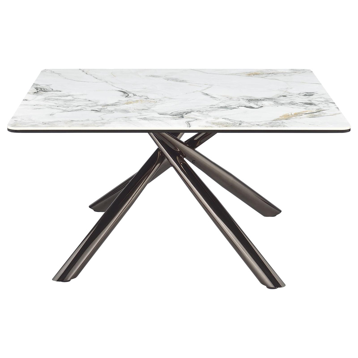 Carvell Square Coffee and End Table Set Mirage White