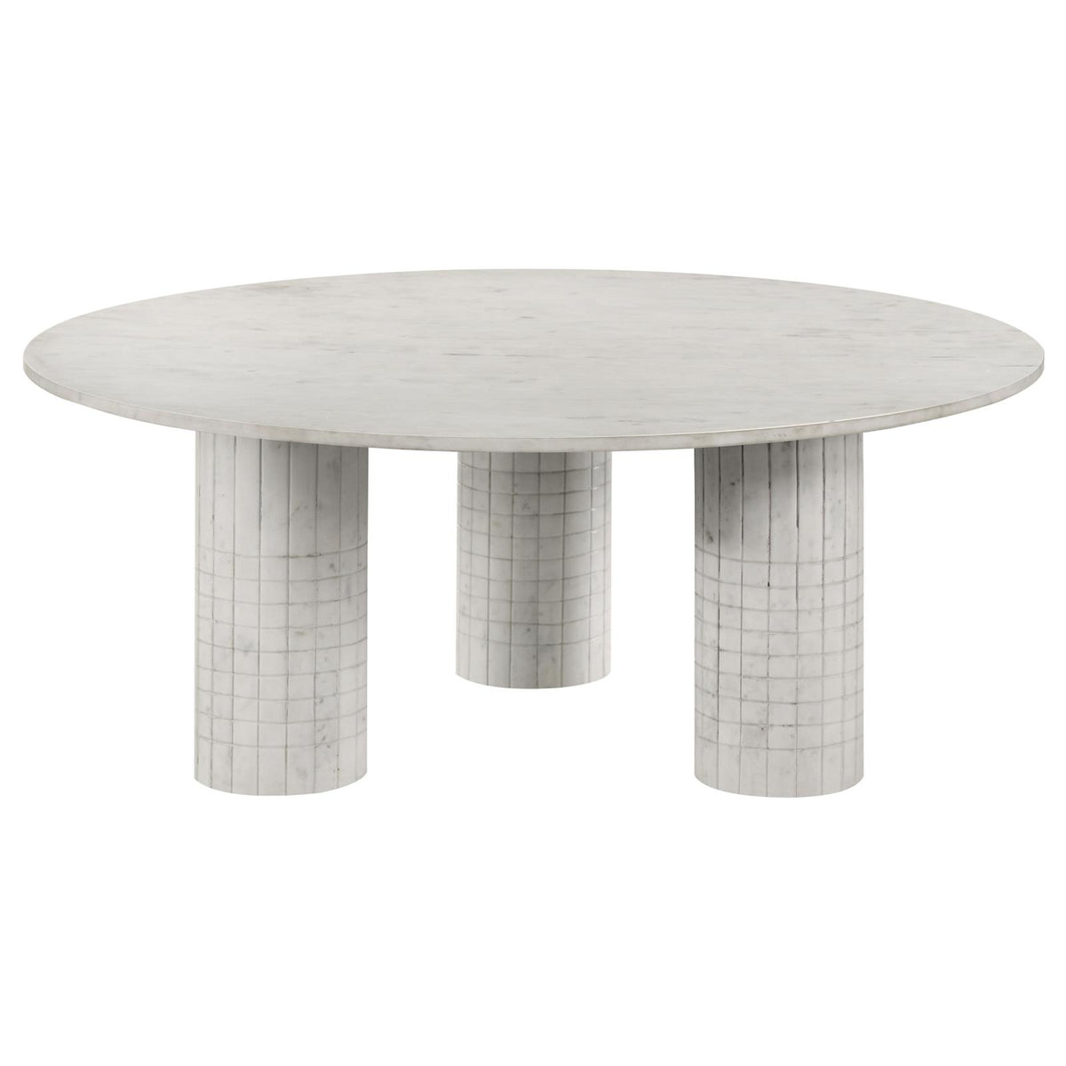 Astoria Marble Coffee and End Table Set White
