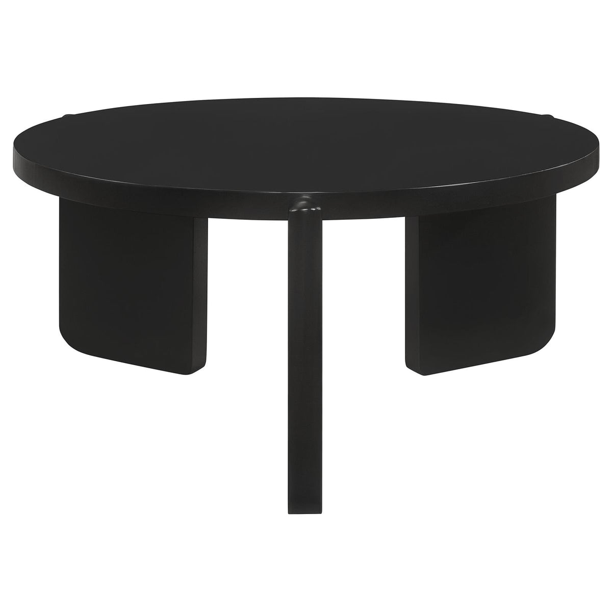 Cordova Solid Wood Coffee and End Table Set Black
