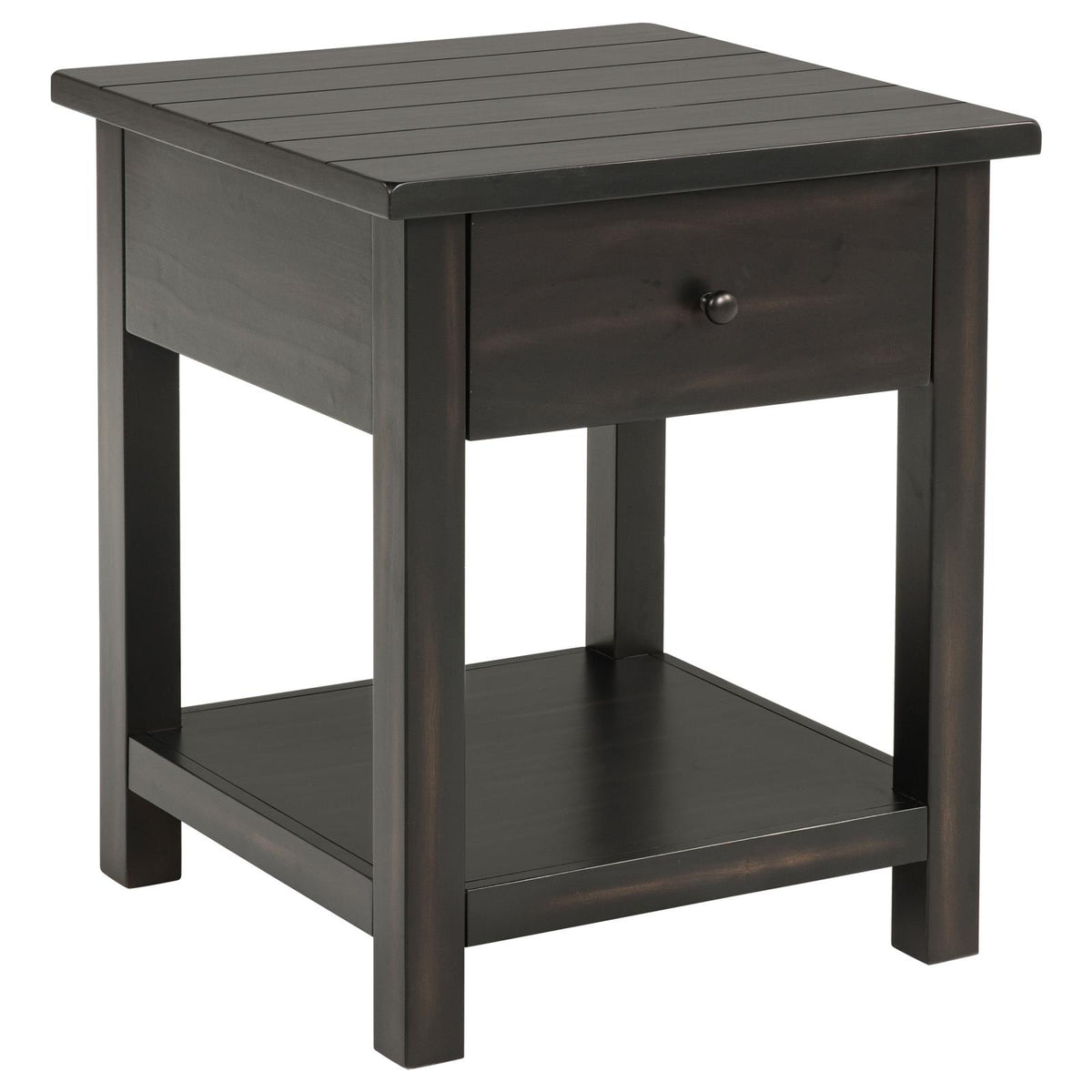 Payne Coffee and 1-drawer End Table Set Java