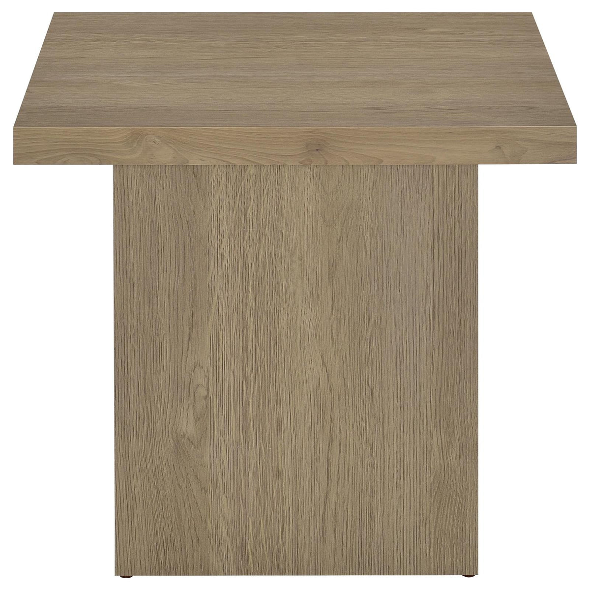 Devar Square Cocktail Coffee End Table Set Latte