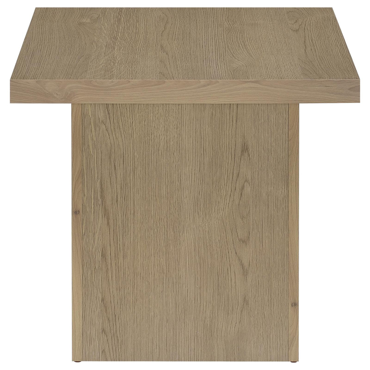 Devar Square Cocktail Coffee End Table Set Latte
