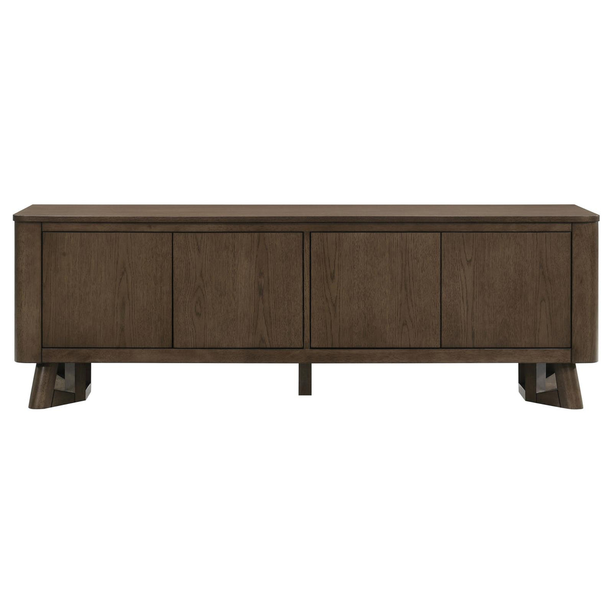 Trotter 71-inch 4-Door Wood TV Stand Media Console Brown