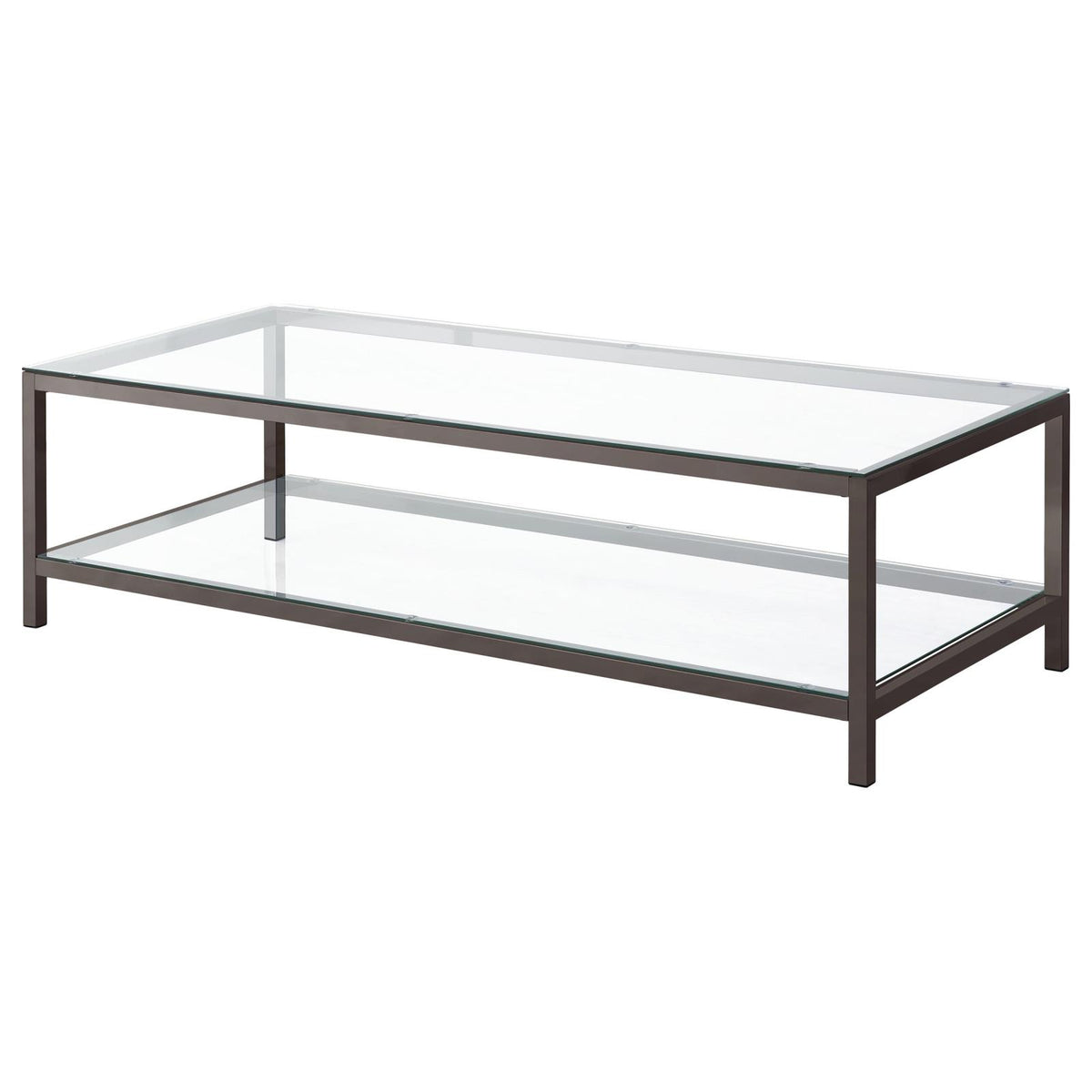 Trini Coffee and End Table Set Black Nickel