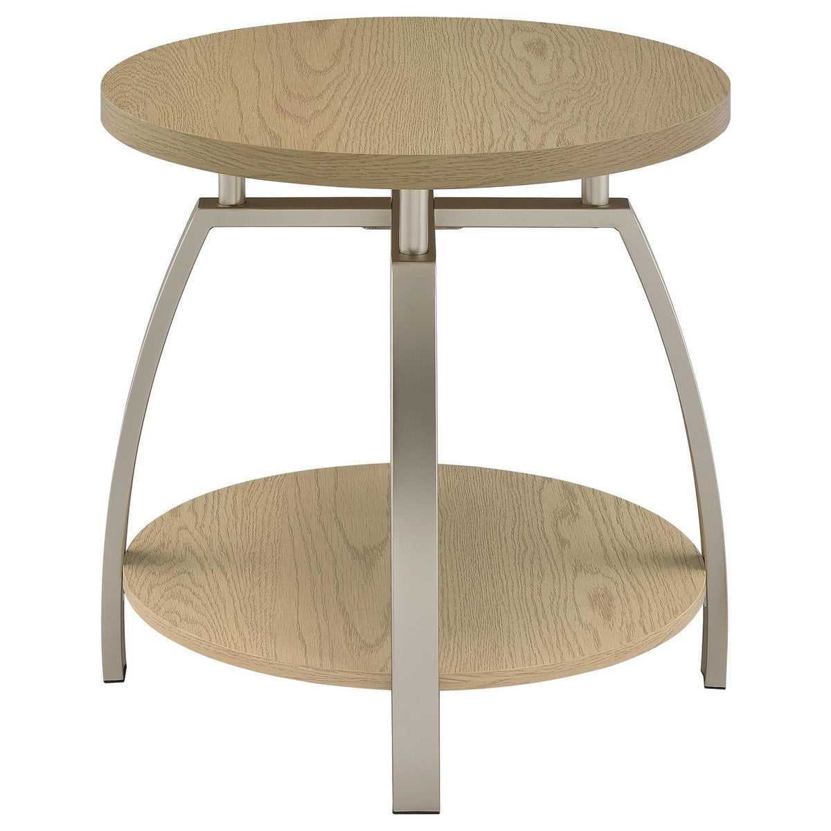 Dacre Round Coffee and End Table Set Greige