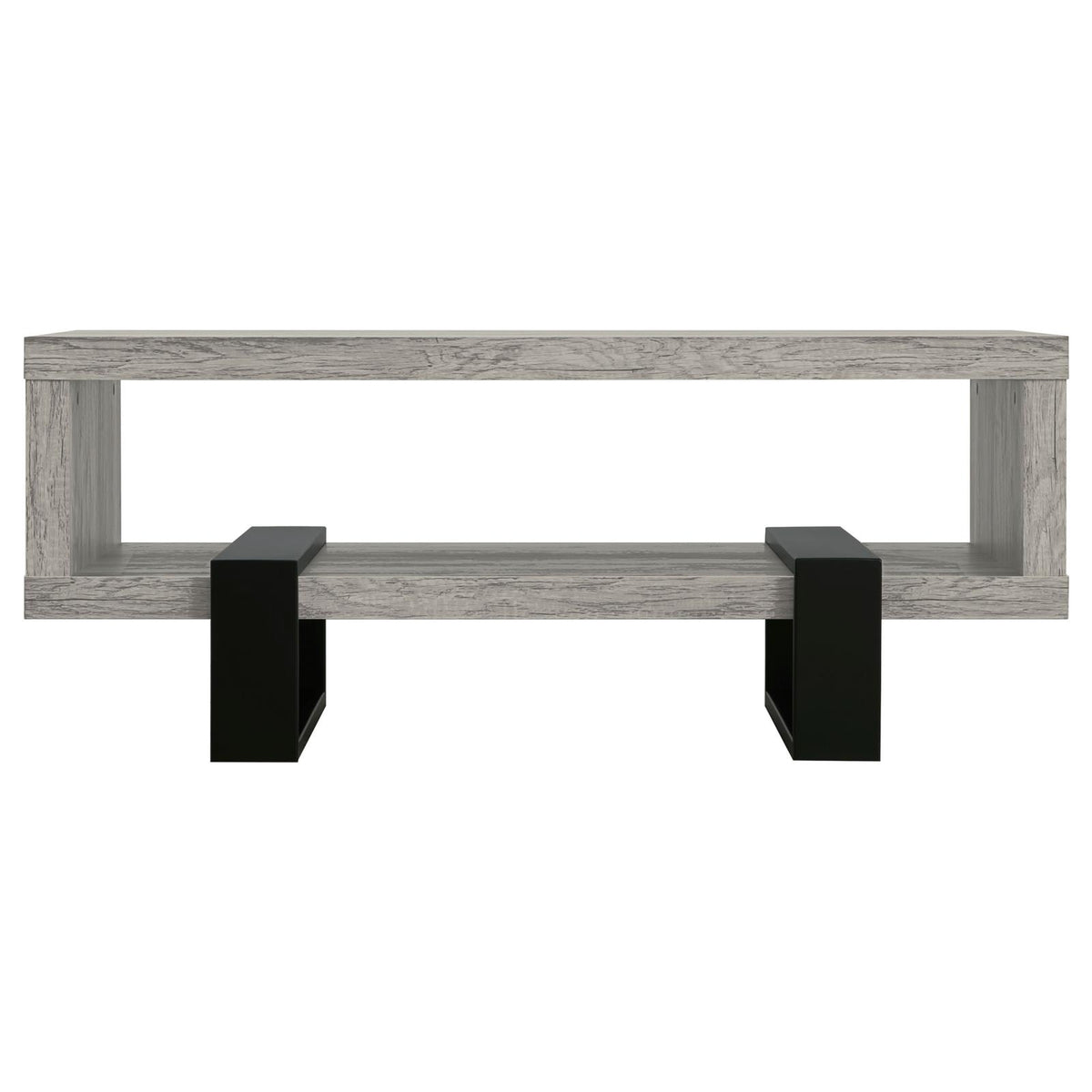 Dinard Engineered Wood Cocktail Coffee Table Grey Driftwood