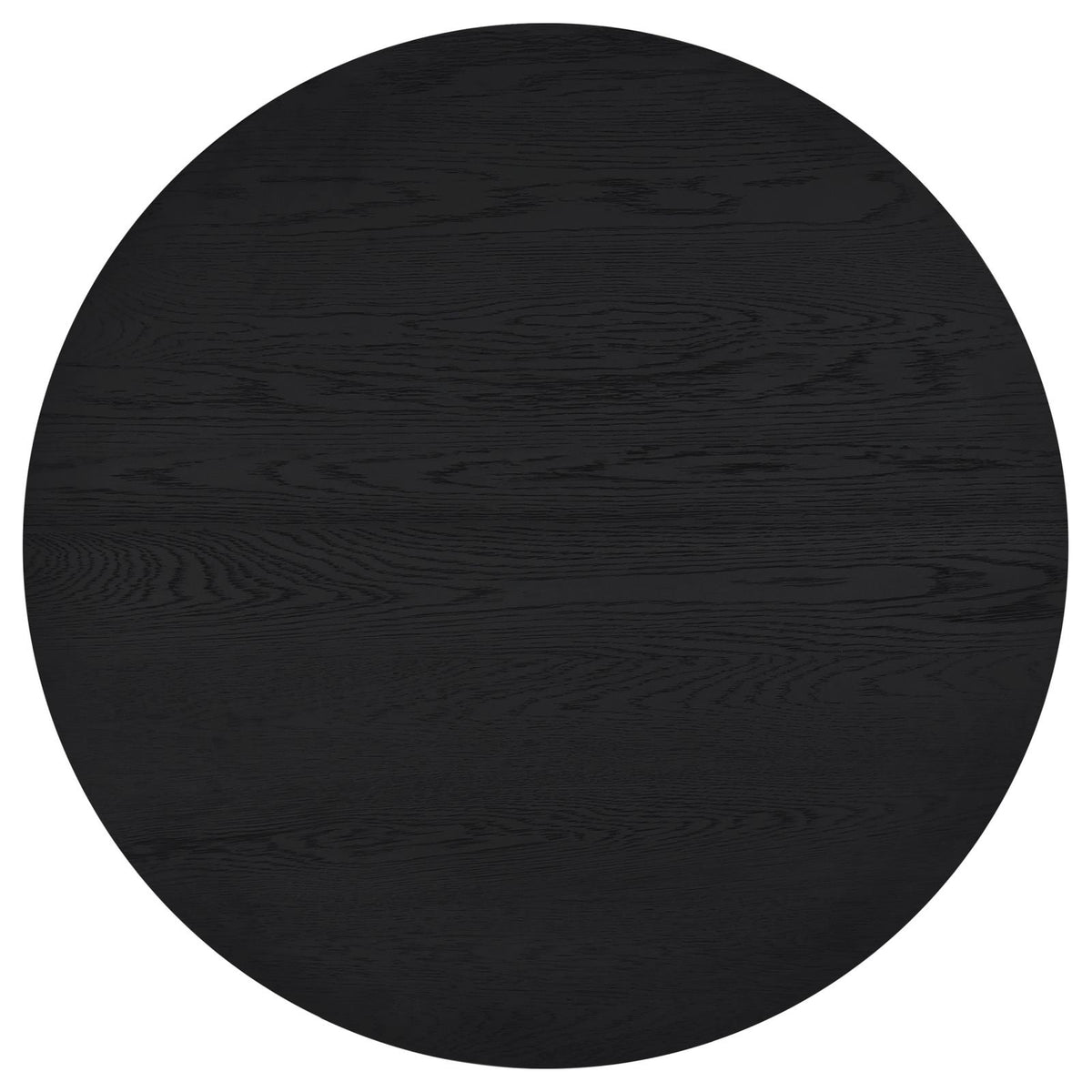 Sweeney 2-piece Round Wood Occasional Nesting Table Set Black