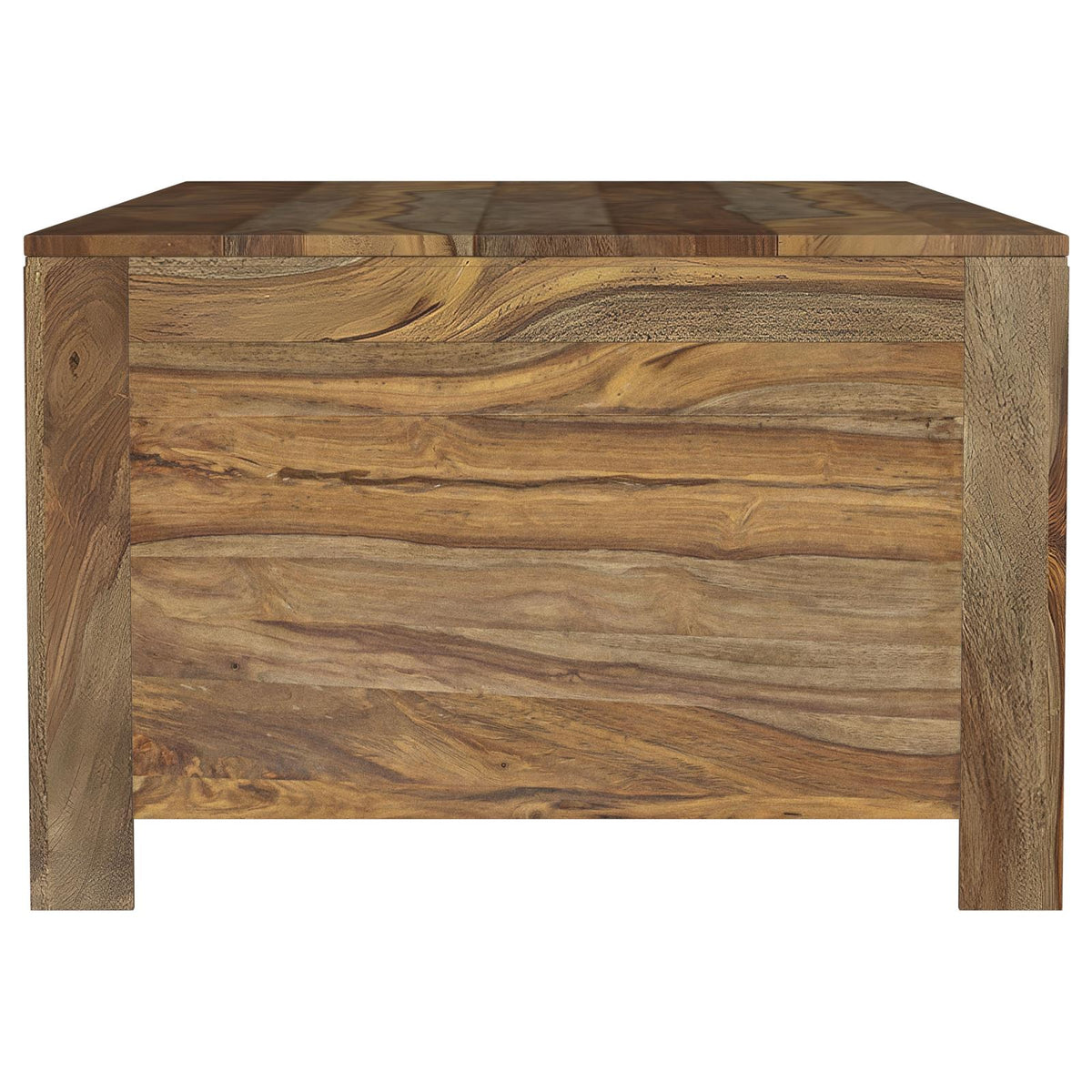 Esther 3-Piece Solid Sheesham Coffee and End Table Set Natural