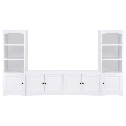 Laughlin 3-piece Entertainment Center TV Stand White