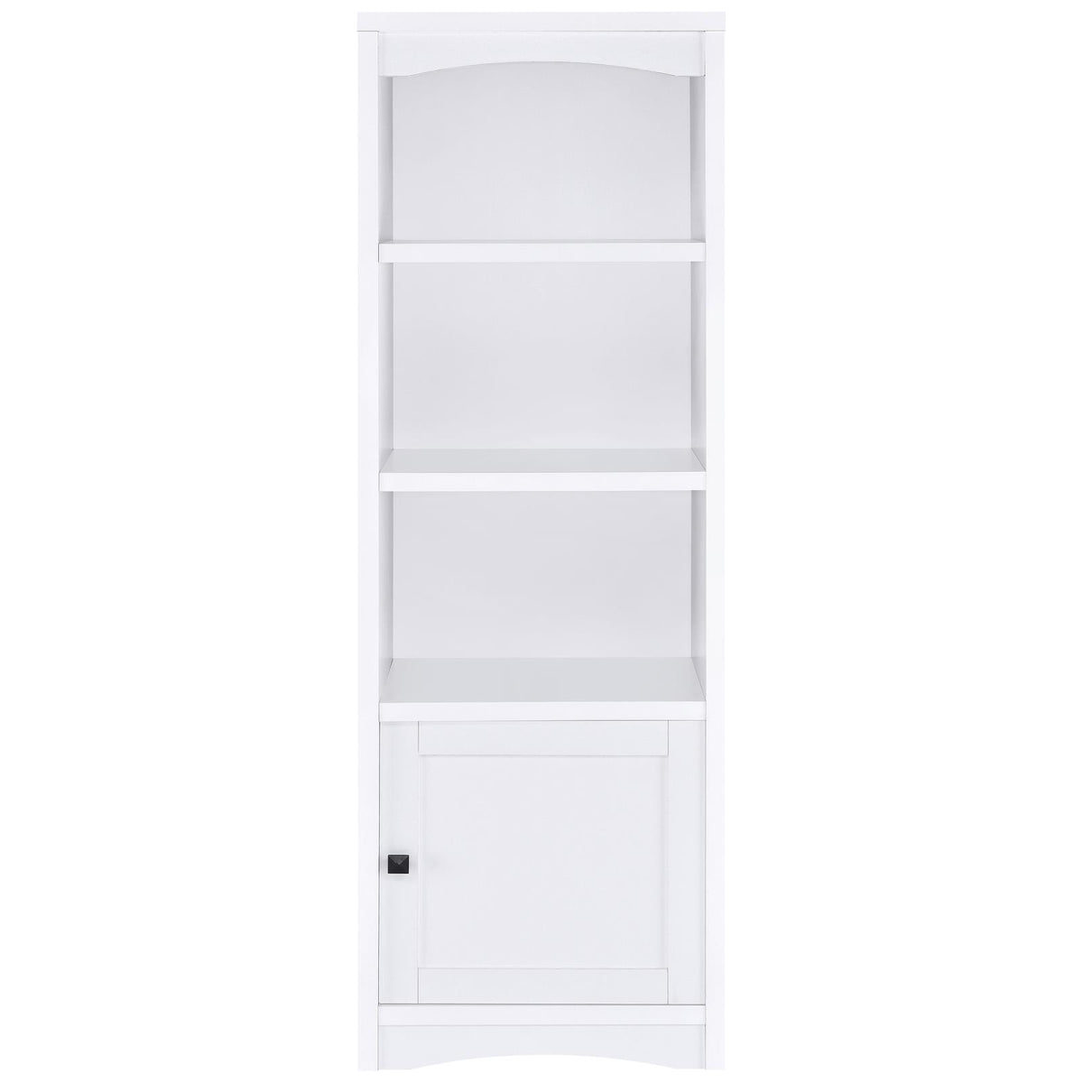 Laughlin 4-shelf Engineered Wood Media Tower White
