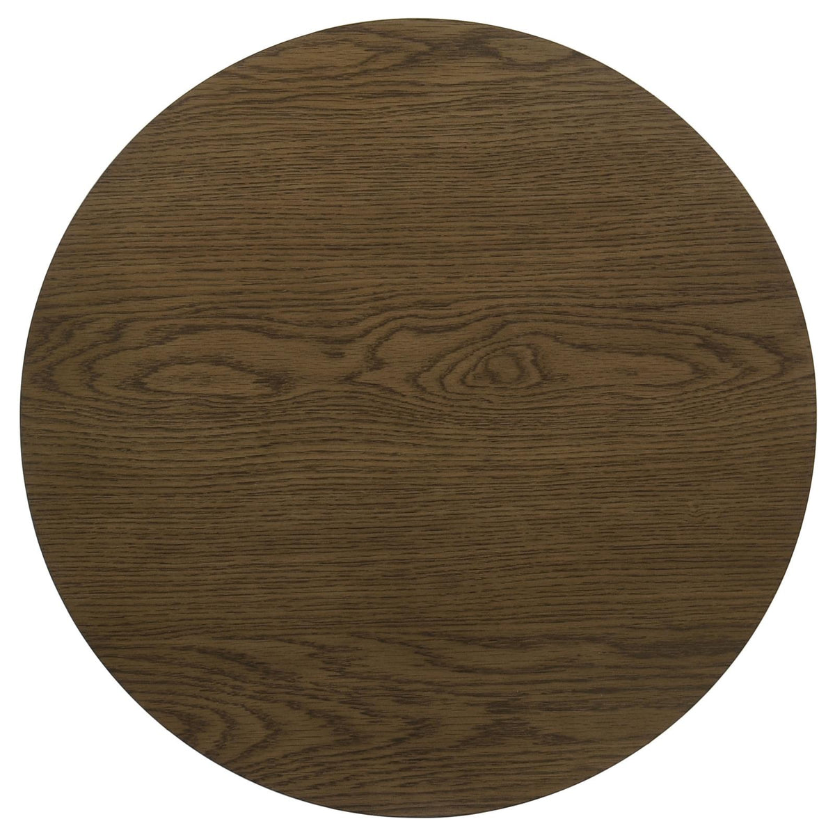 Kessler Round Sculptural Wood Coffee Table Set Brown