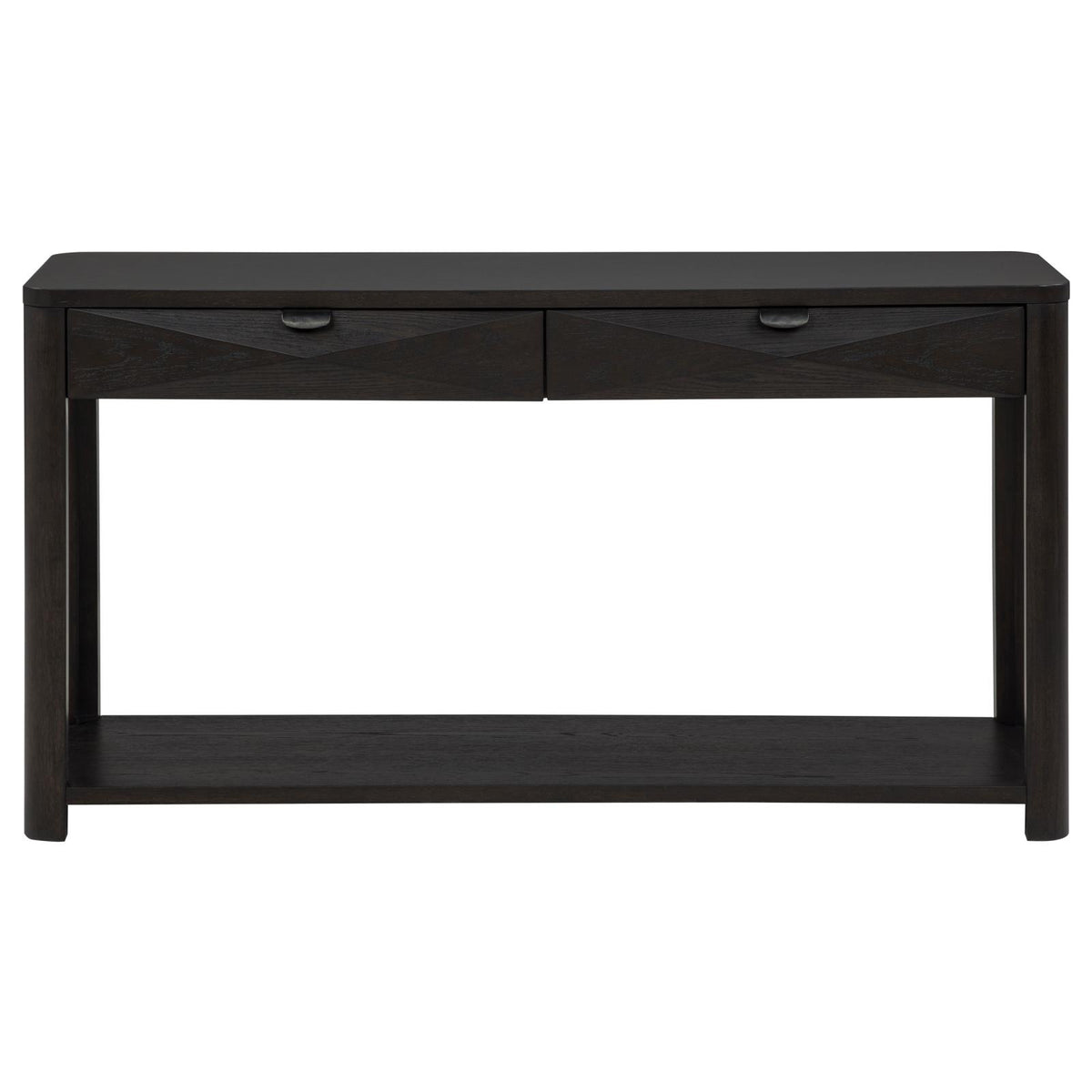 Marcelo Sofa Console Table with 2 Drawers and Shelf Coffee