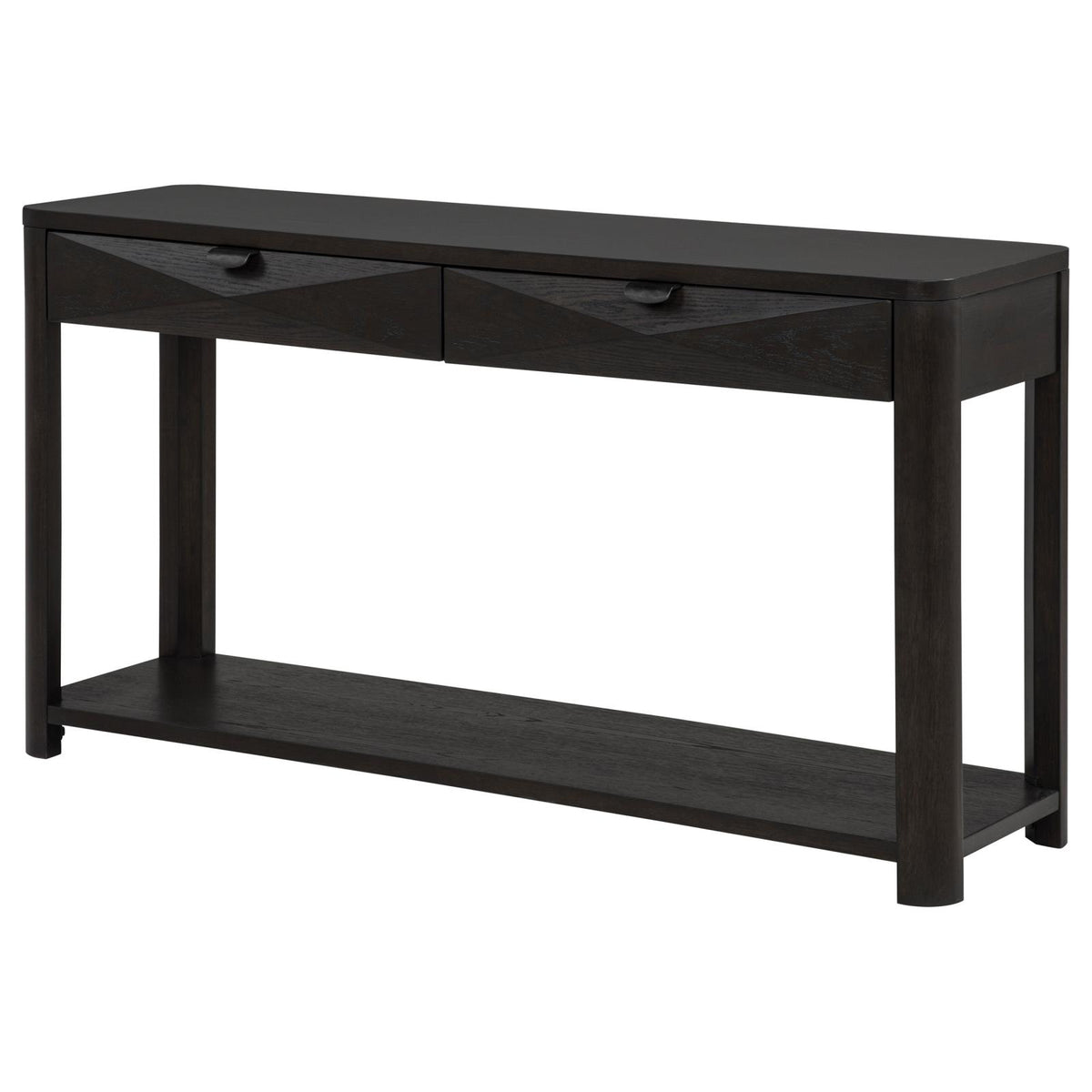 Marcelo Sofa Console Table with 2 Drawers and Shelf Coffee