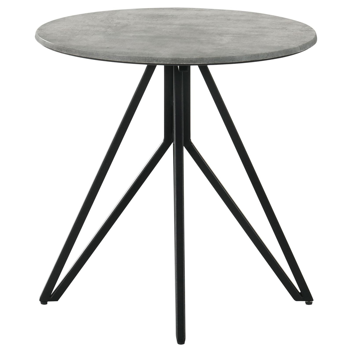 Hadi Round SmartTop Coffee and End Table Set Cement