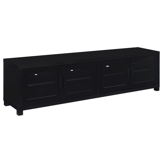 Sachin 4-door Engineered Wood 79-inch TV Stand Black