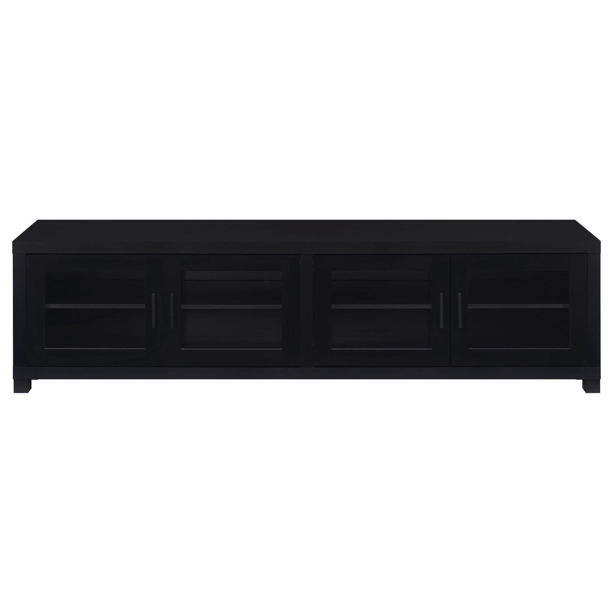 Sachin 4-door Engineered Wood 79-inch TV Stand Black