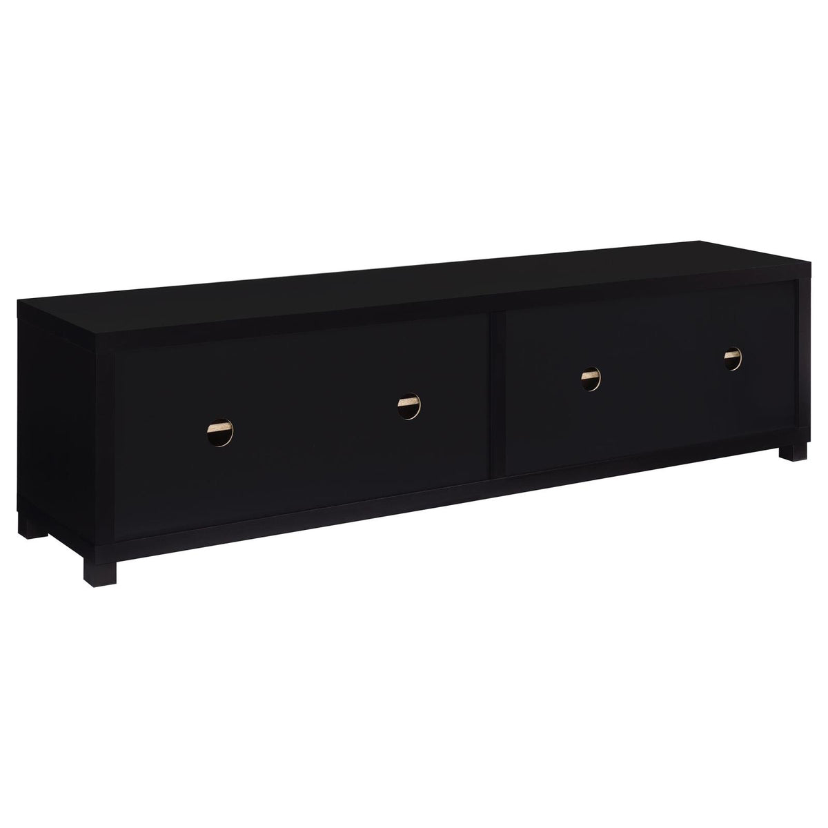 Sachin 4-door Engineered Wood 79-inch TV Stand Black