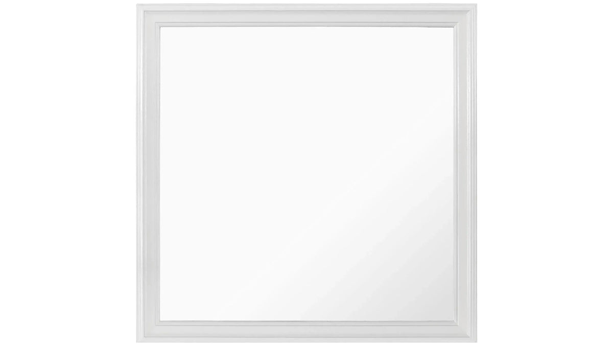 Pompei 4-Piece Bedroom Set — Metallic White with LED Headboard
