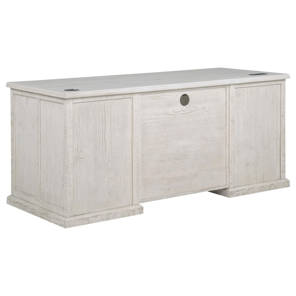 Altidore 68-inch 7-drawer Executive Home Office Desk Distressed White