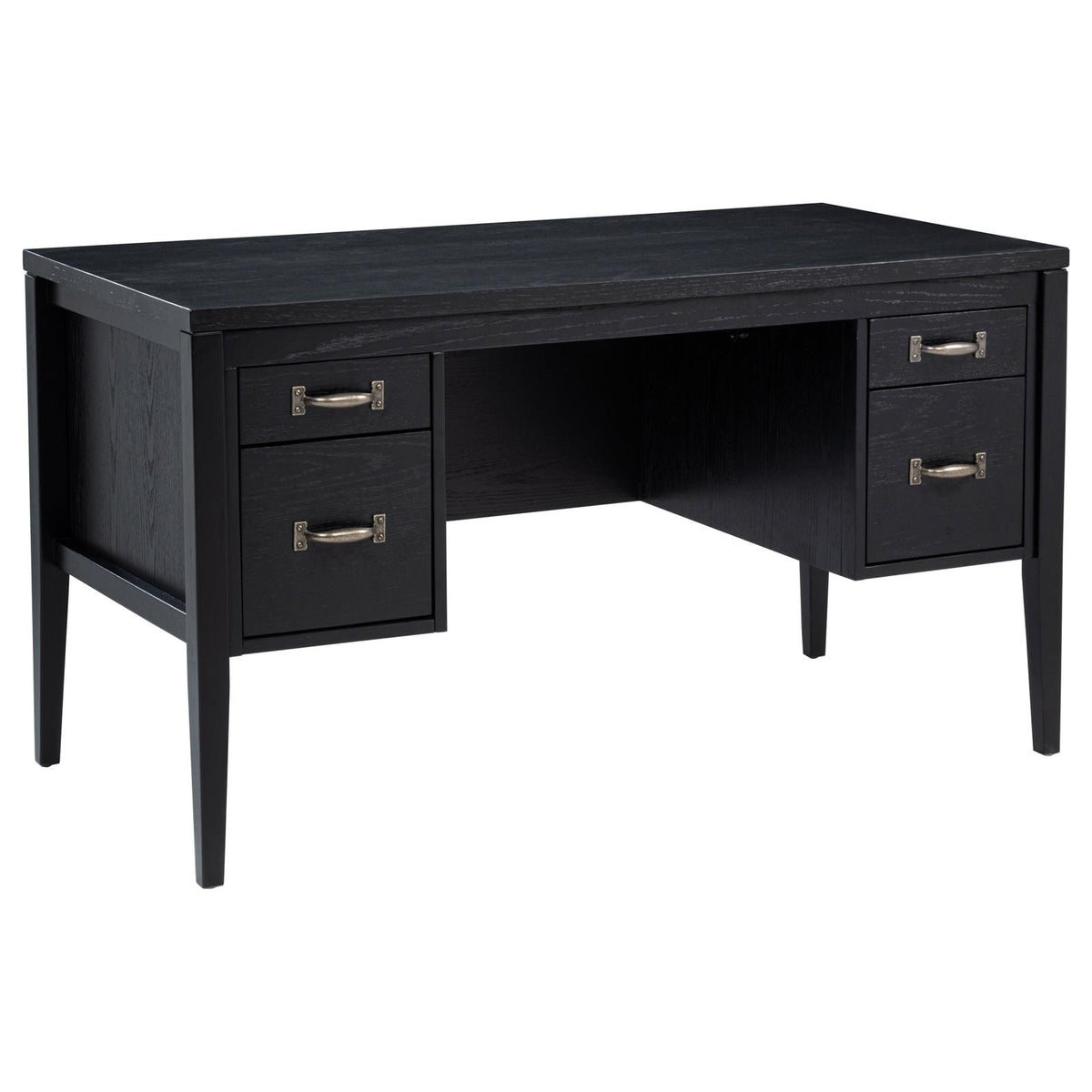 Graham 4-Drawer Lift-Top Computer Desk Black