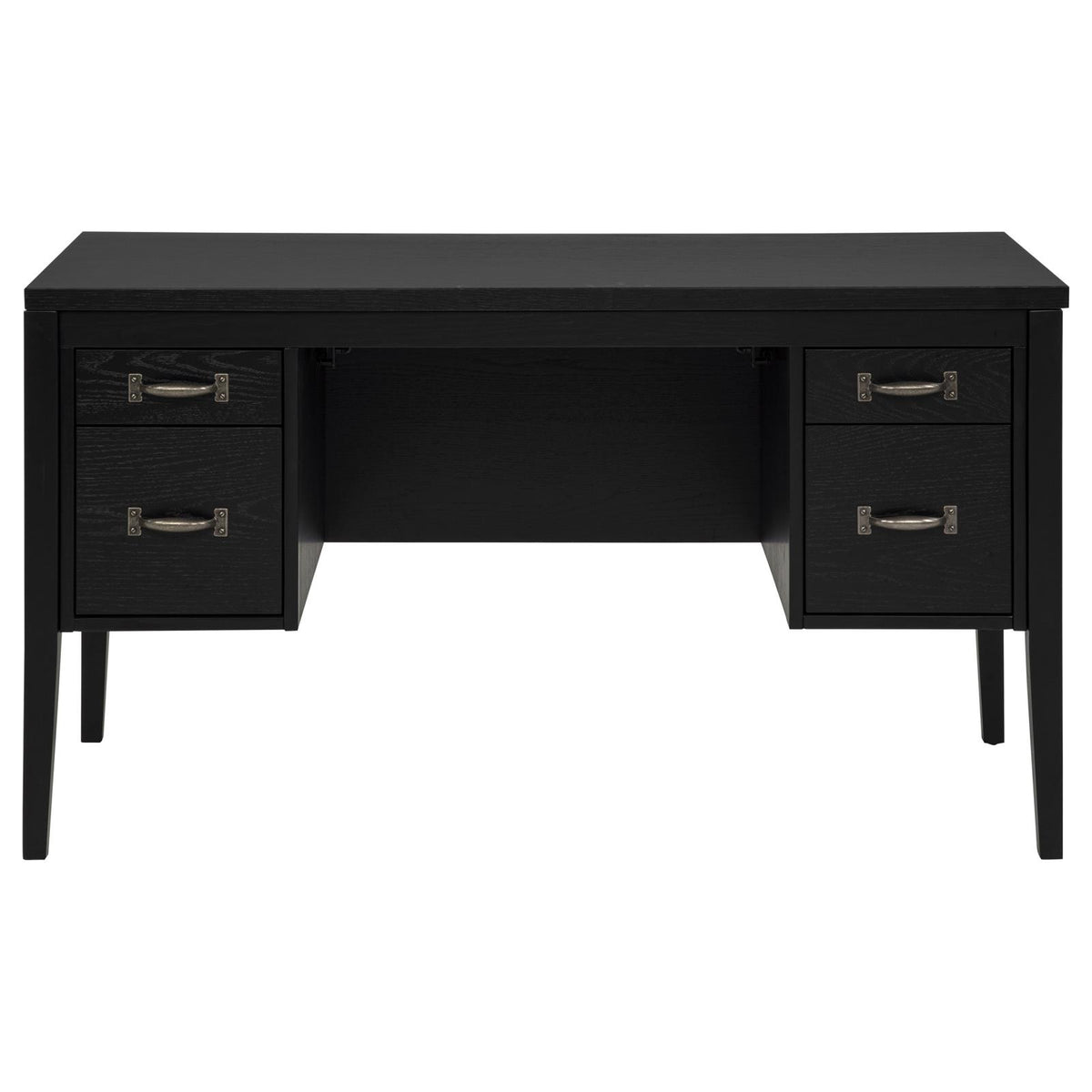 Graham 4-Drawer Lift-Top Computer Desk Black