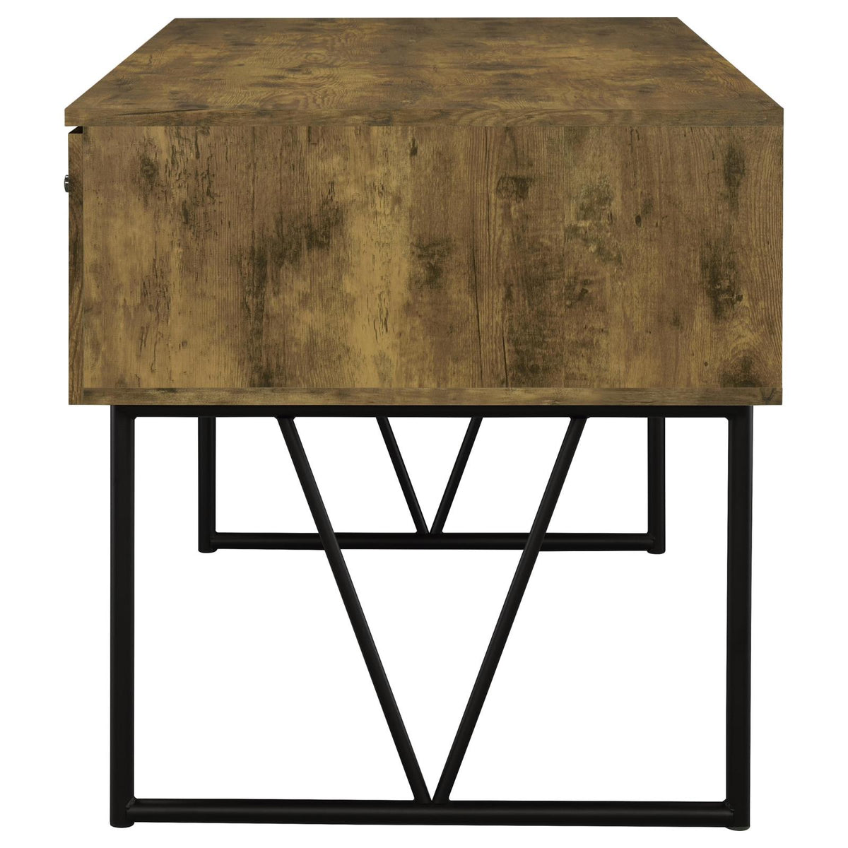 Analiese 63-inch 4-drawer Writing Desk Rustic Nutmeg
