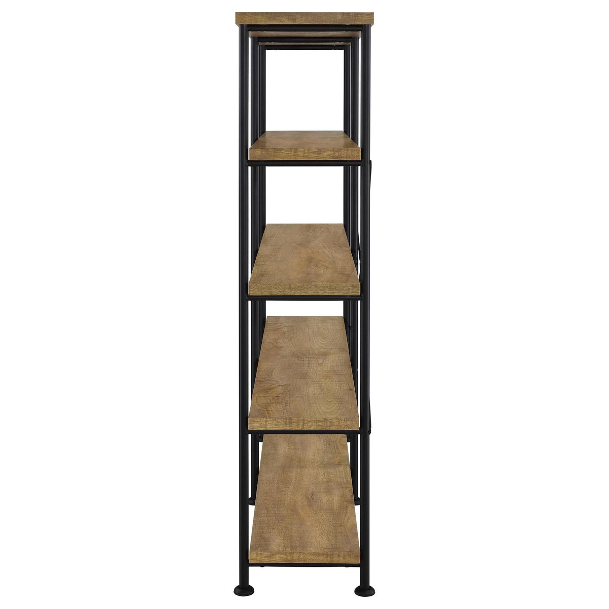 Analiese 63-inch 4-shelf Double Bookshelf Mango