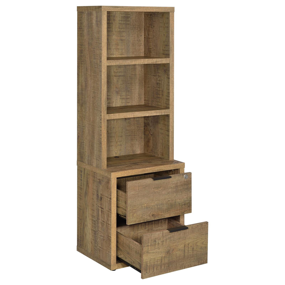 Westpark Wall Unit Bookcase Set with USB Mango