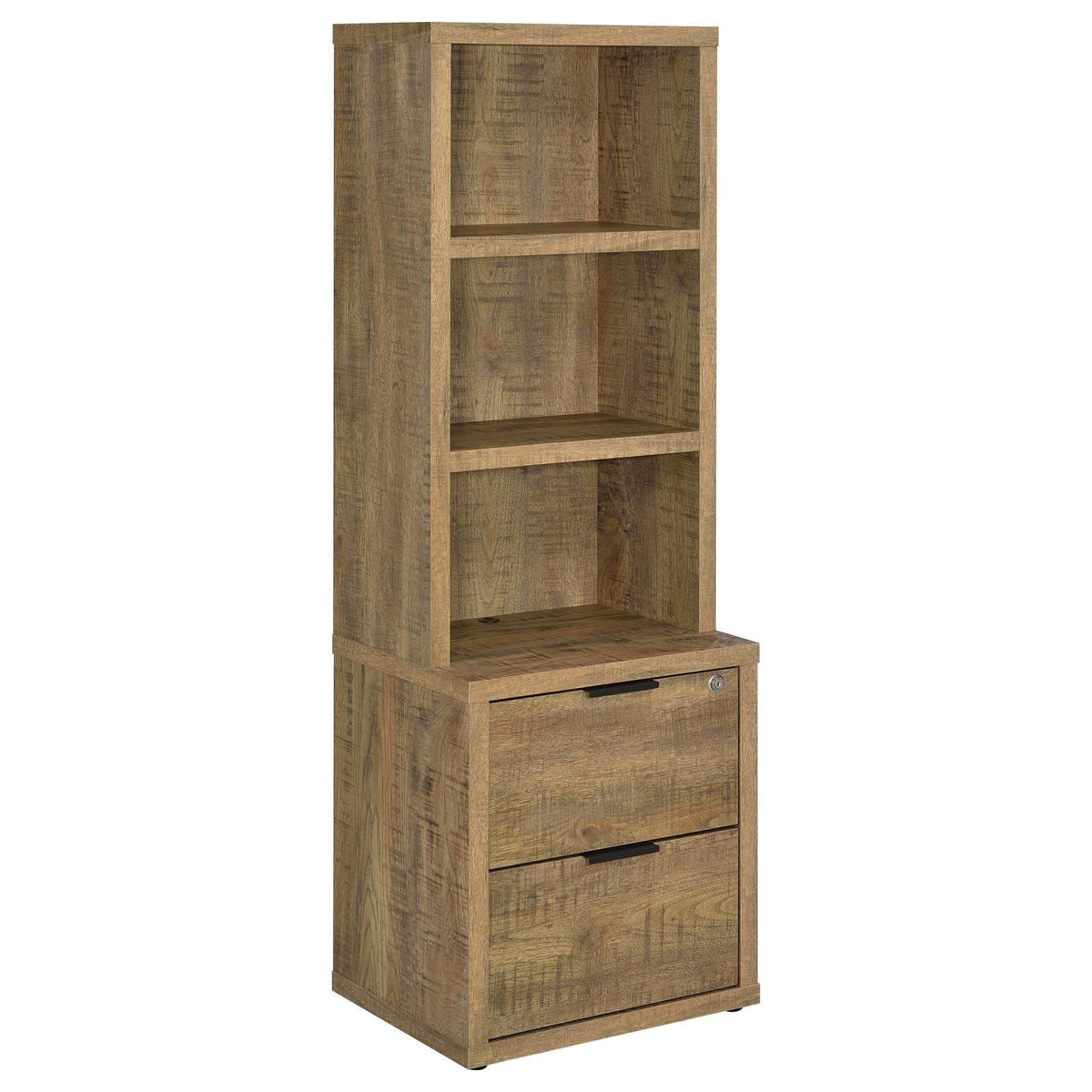 Westpark Wall Unit Bookcase Set with USB Mango