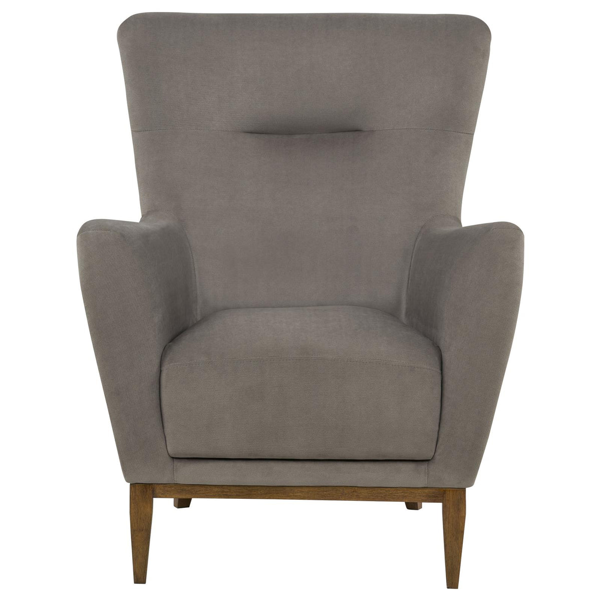 Catala Upholstered High Back Accent Chair Stone and Coffee