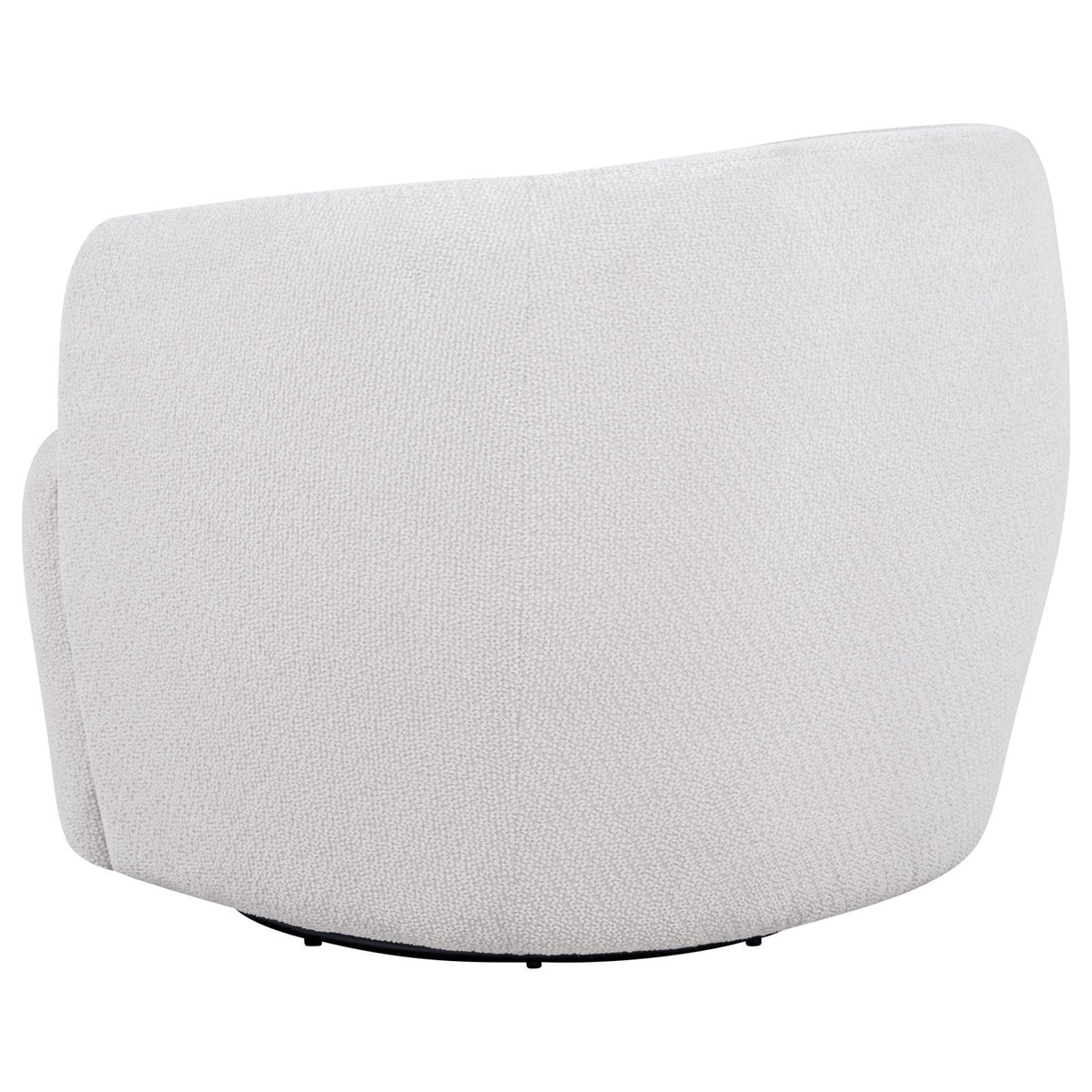 Hudson Fabric Swivel Accent Chair Ivory