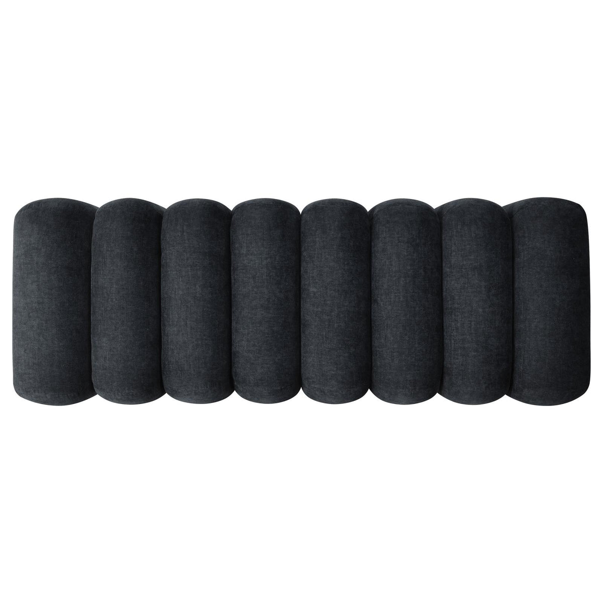 Summer Upholstered Channel Accent Bench Black