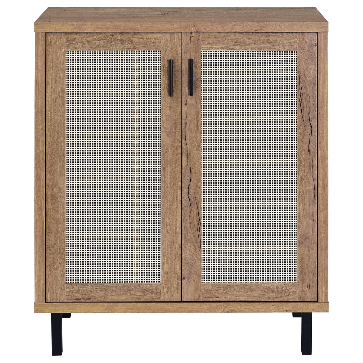 Teller 2-door Shoe Storage Cabinet Natural Oak
