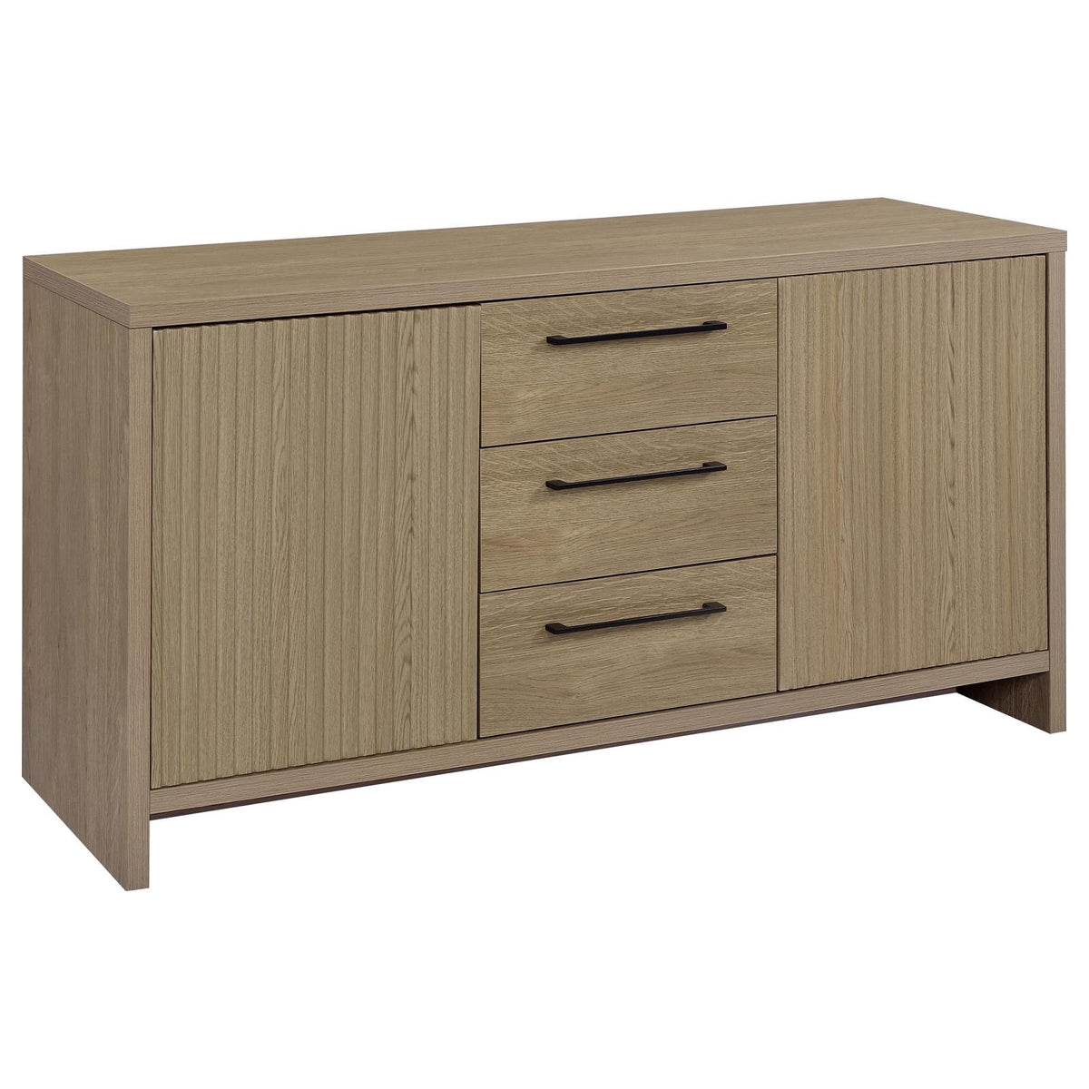 Amery 3-drawer Accent Storage Cabinet Console Latte