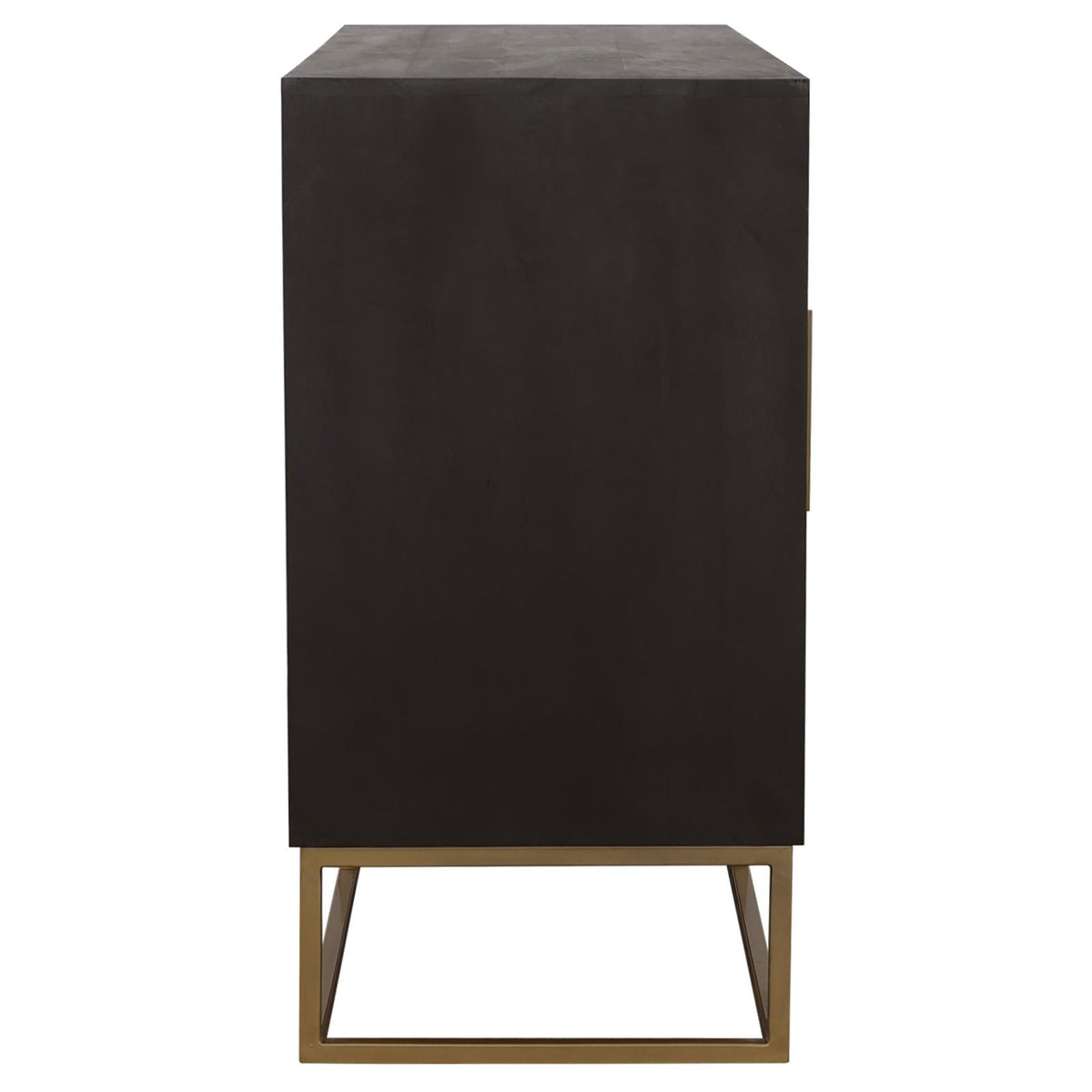 Zara 2-door 57-inch Wood Accent Storage Cabinet Black Walnut