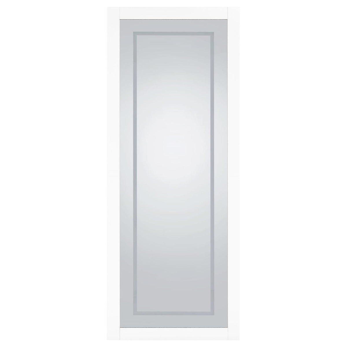 Nordio 72-inch LED Tempered Full Length Floor Mirror White