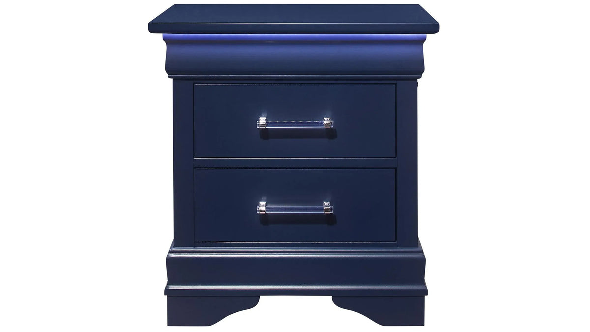 Charlie 4-Piece Bedroom Set — Blue with LED Lighting