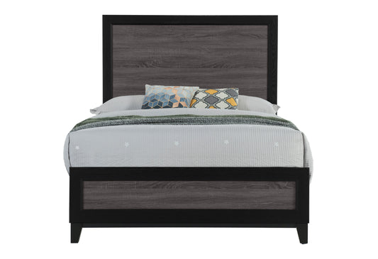 Lisbon Grey and Black Bed