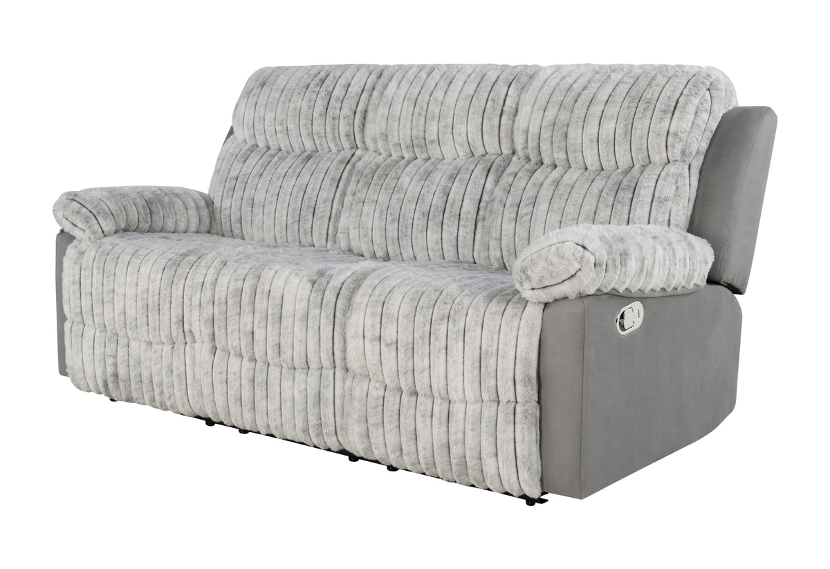 U6028 Reclining Living Room Set — Grey