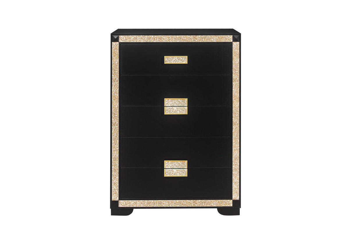 Blake Black/Gold Chest