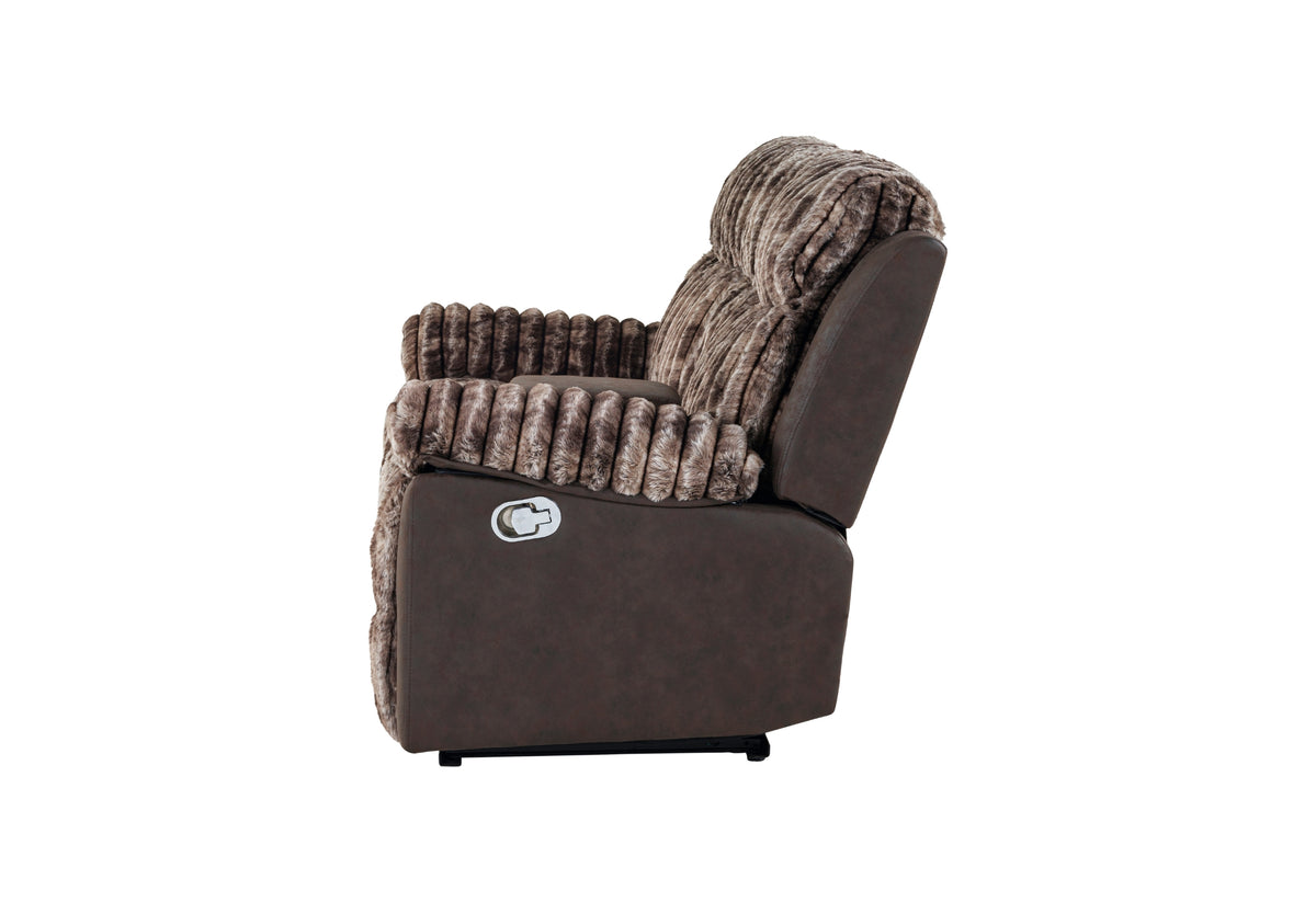 U6028 Reclining Living Room Set — Brown