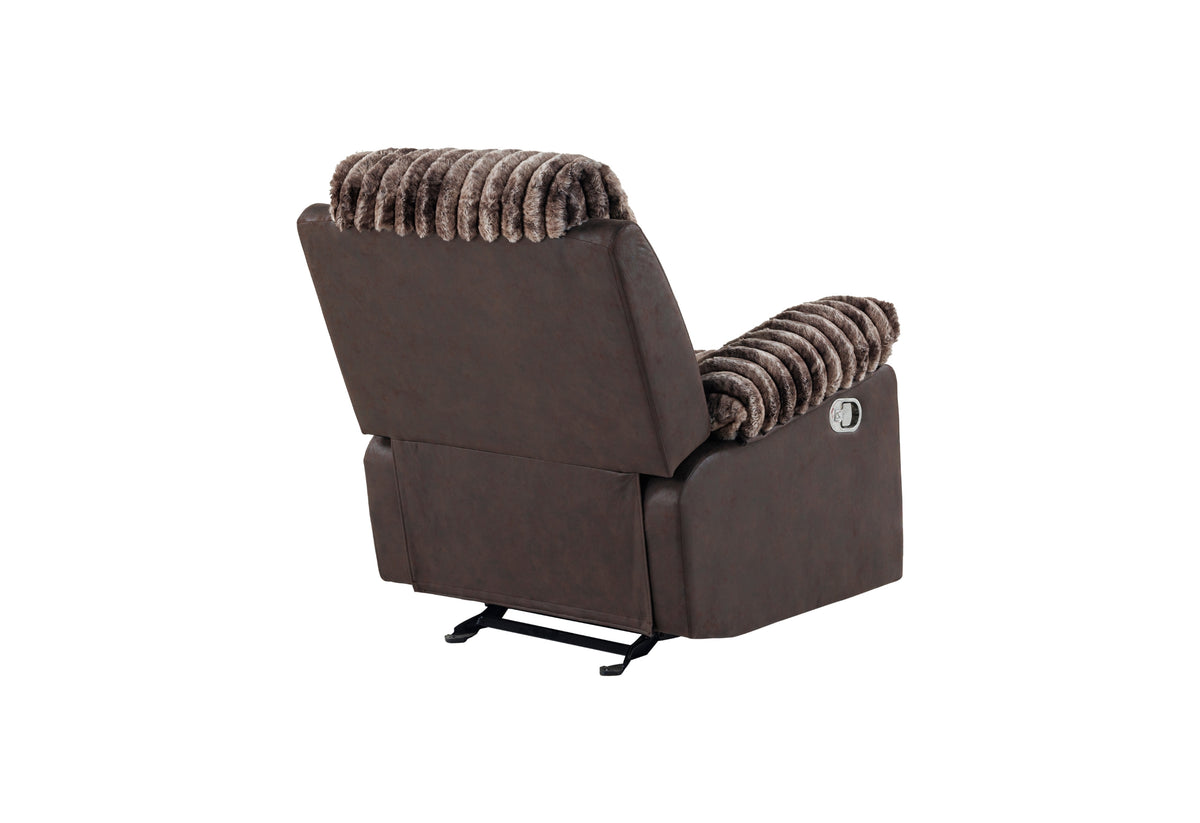 U6028 Reclining Living Room Set — Brown
