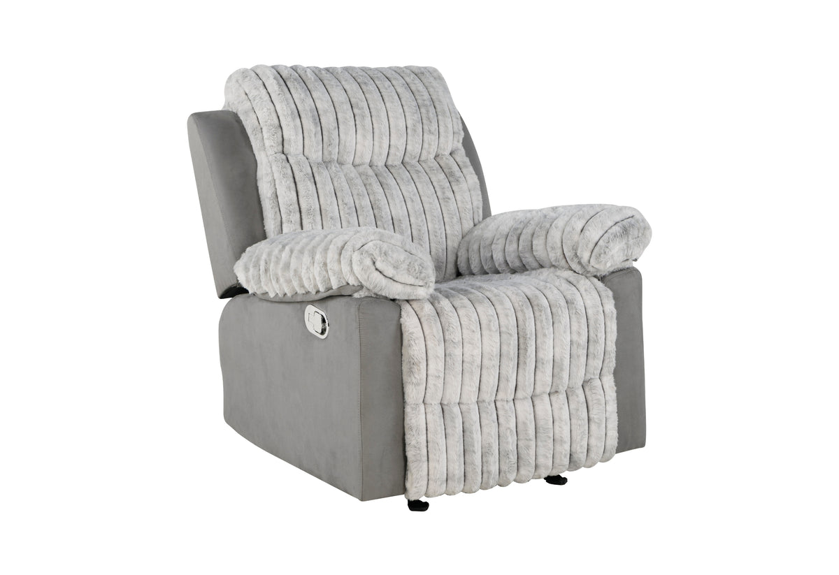 U6028 Reclining Living Room Set — Grey