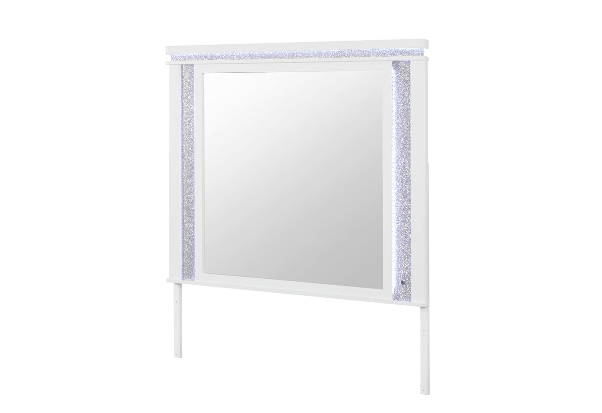 Alina White Mirror with LED